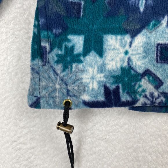 VTG 80's All Over Print Fleece Pullover Made in Canada Lake Louise Banff S/P - Picture 4 of 12